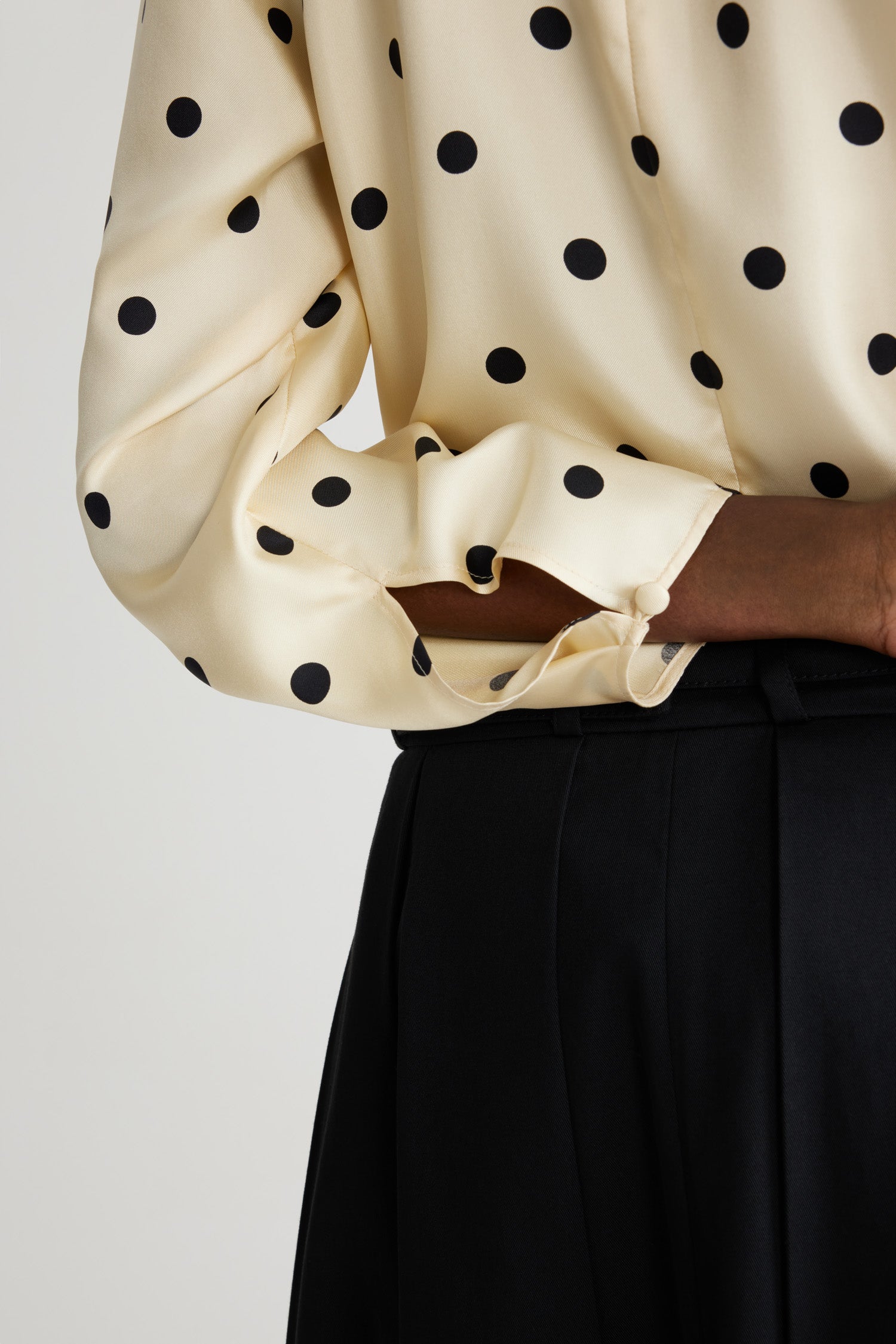Patou TO04701915070 top Angora Dots soie bio pois