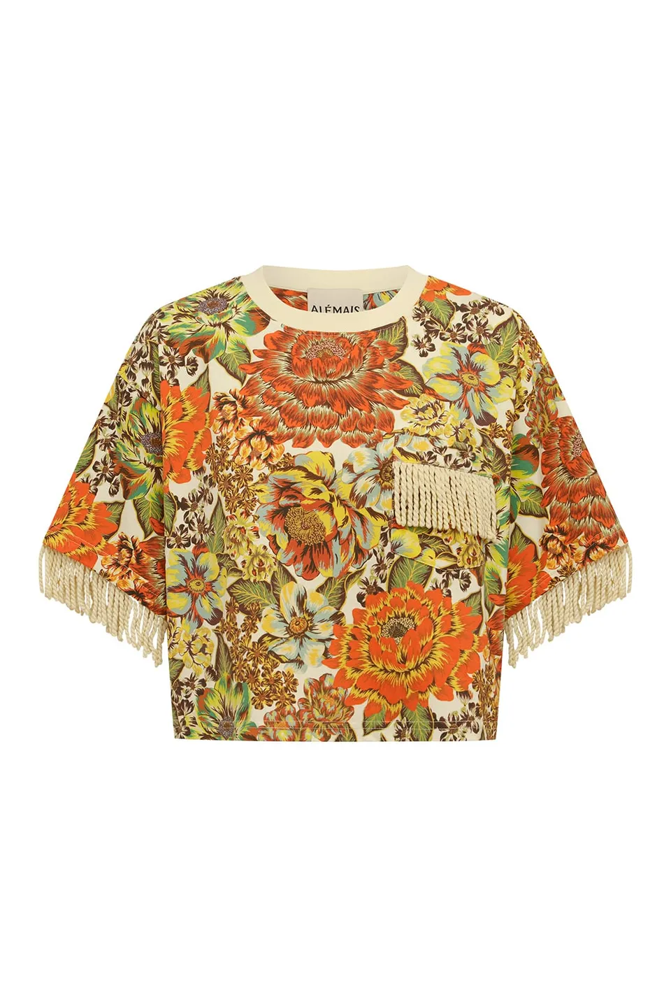 Alemäis Lana Cropped Tee t-shirt femme coton taille M