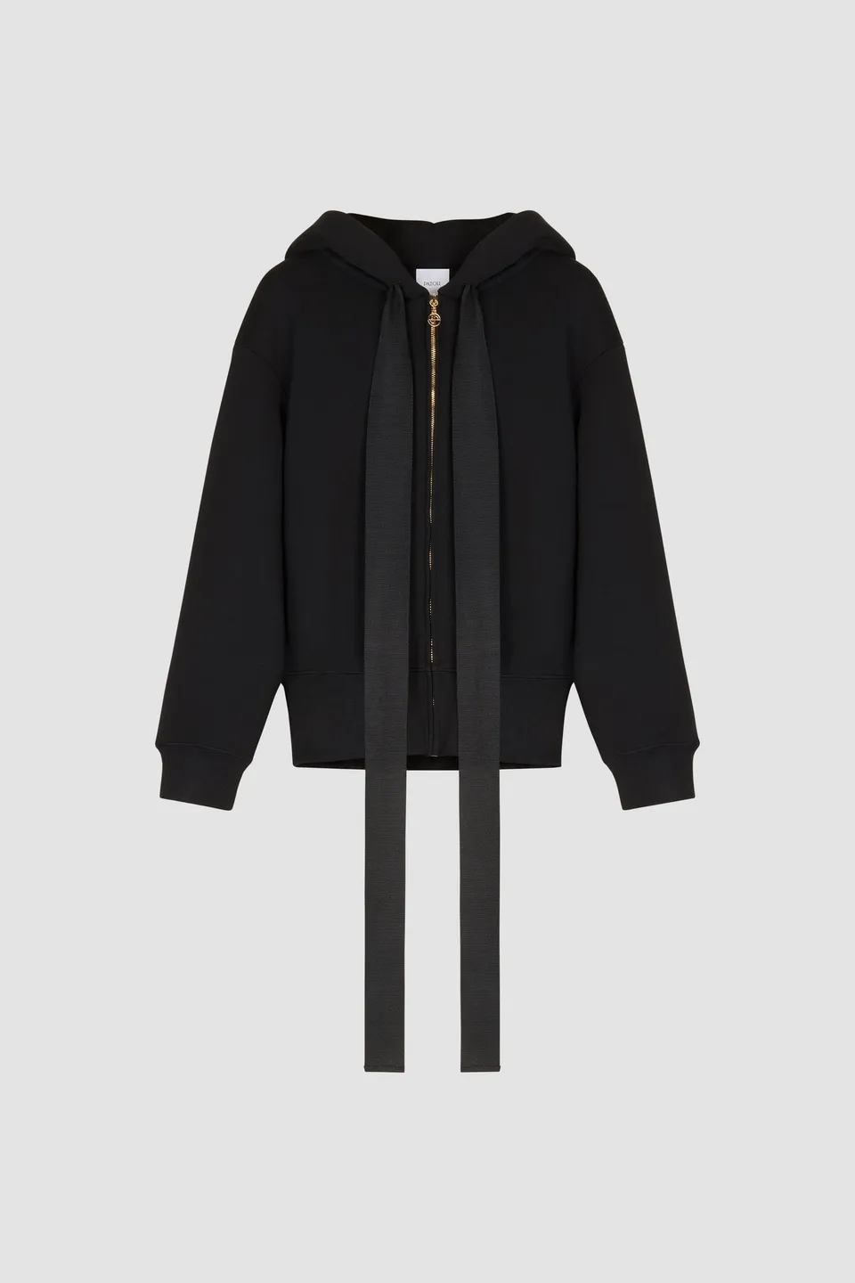 Patou Sweat zippé JE007 hoodie coton bio noir