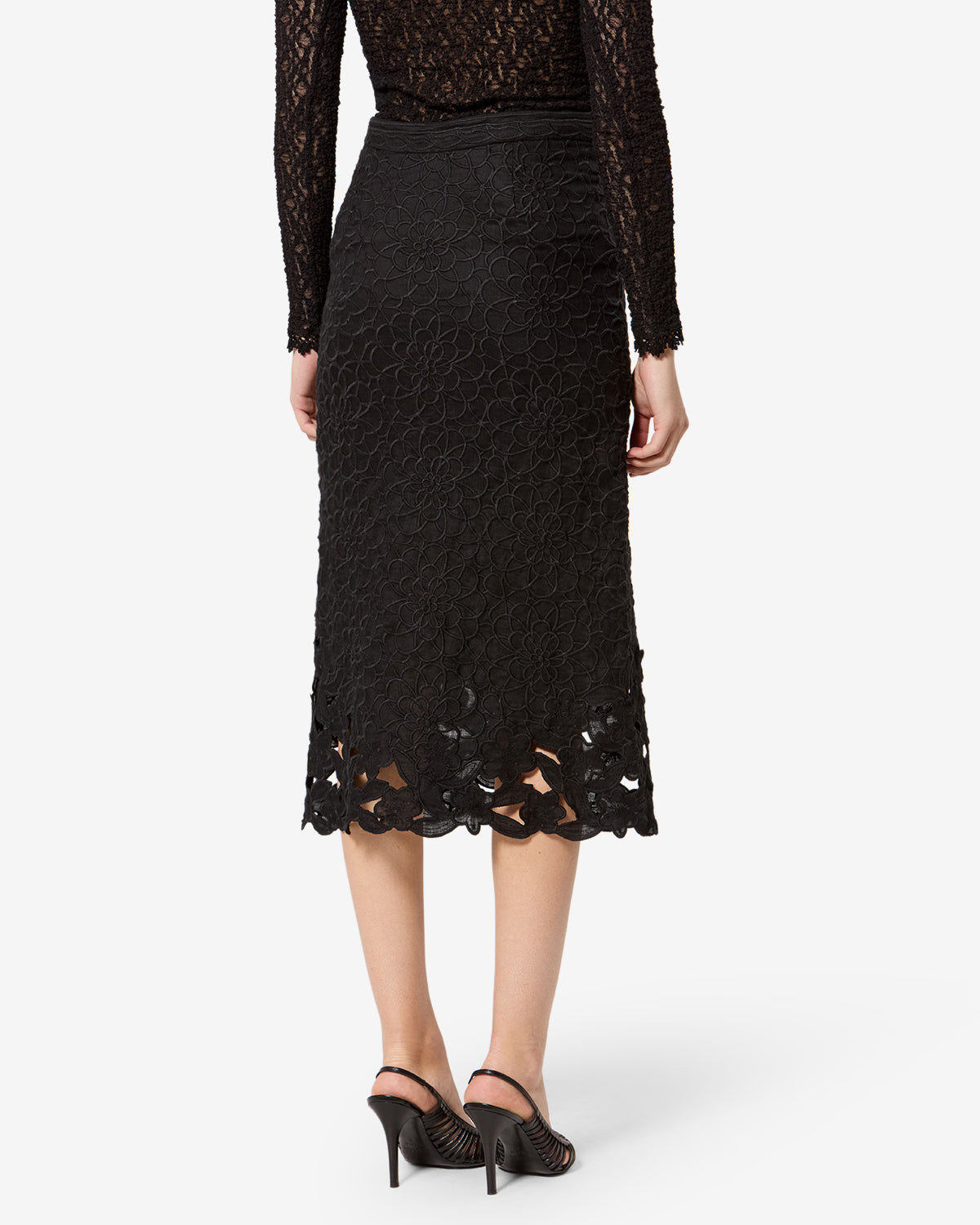 Isabel Marant Ryesha JU0547FA-D3J12I jupe longue noir