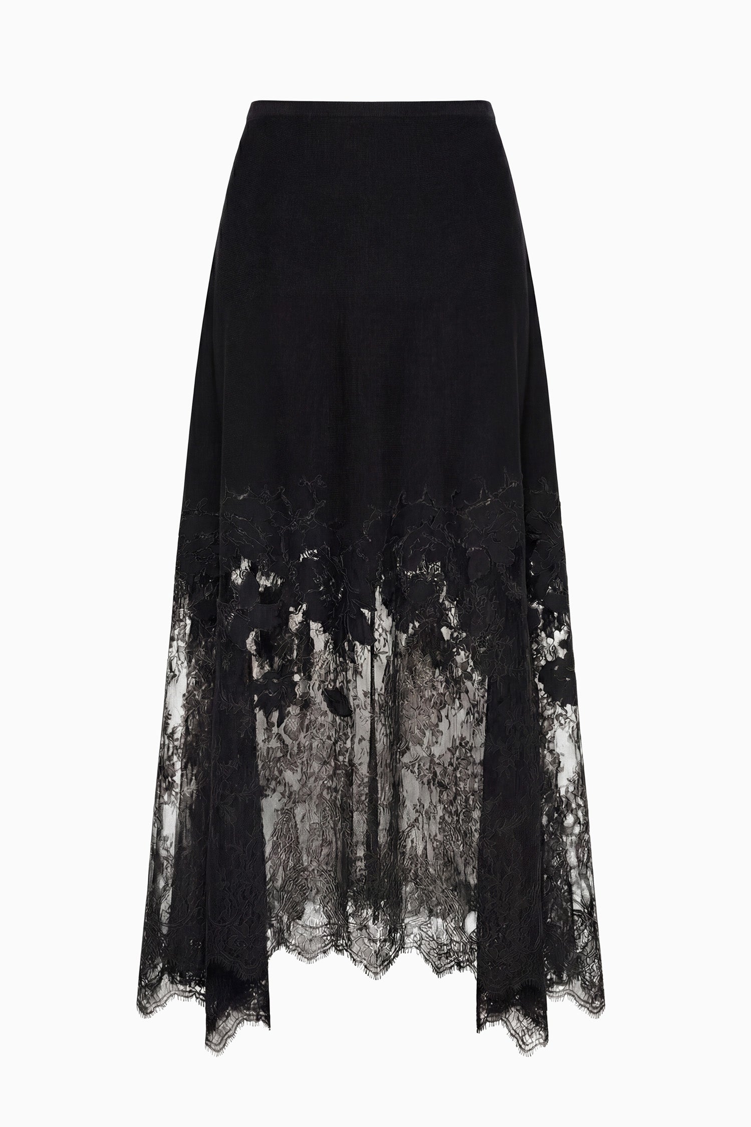 Ulla Johnson Josina FA260720 jupe midi Noir laine mérinos