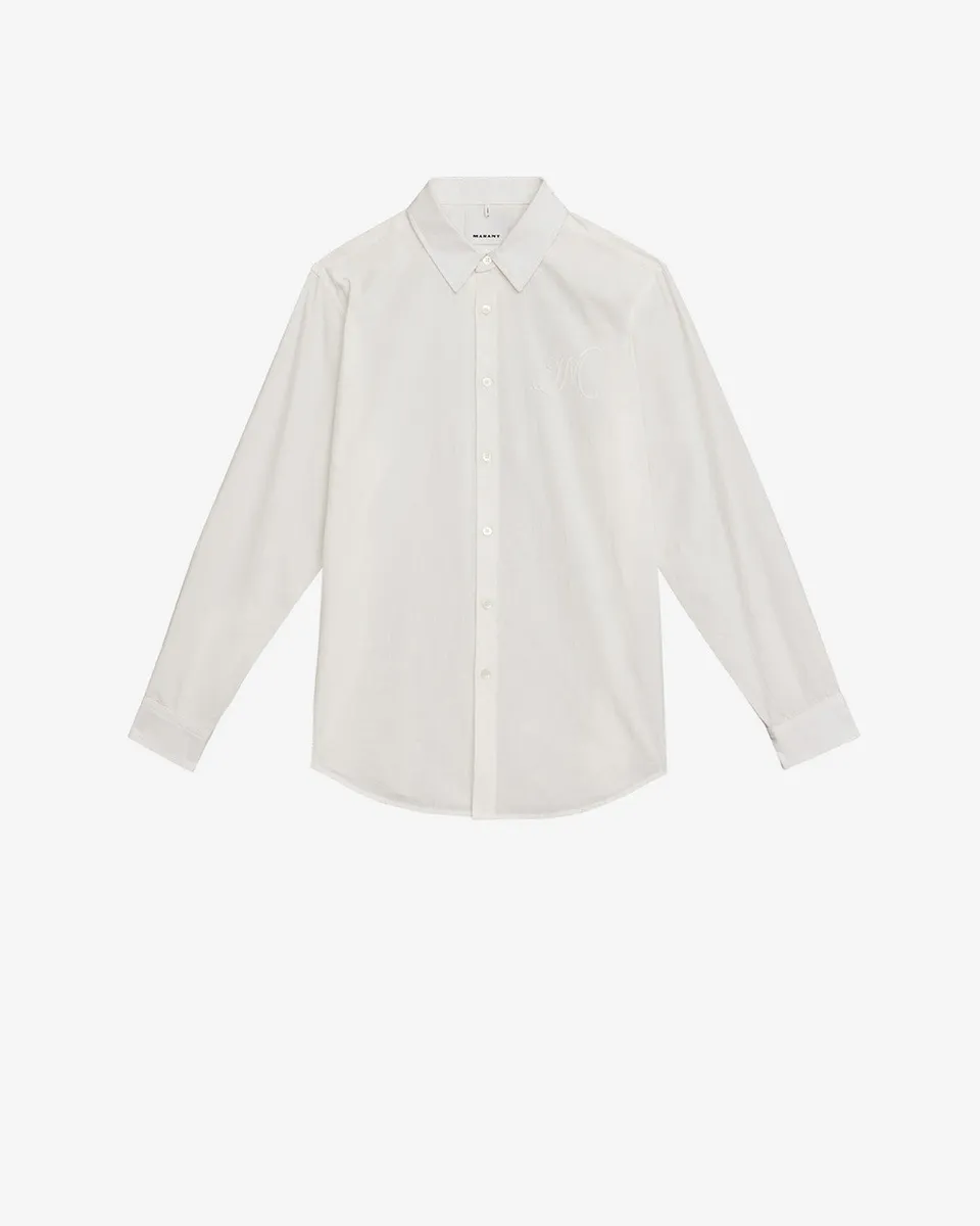 Isabel Marant Nathan CH0274 chemise blanche coton broderie