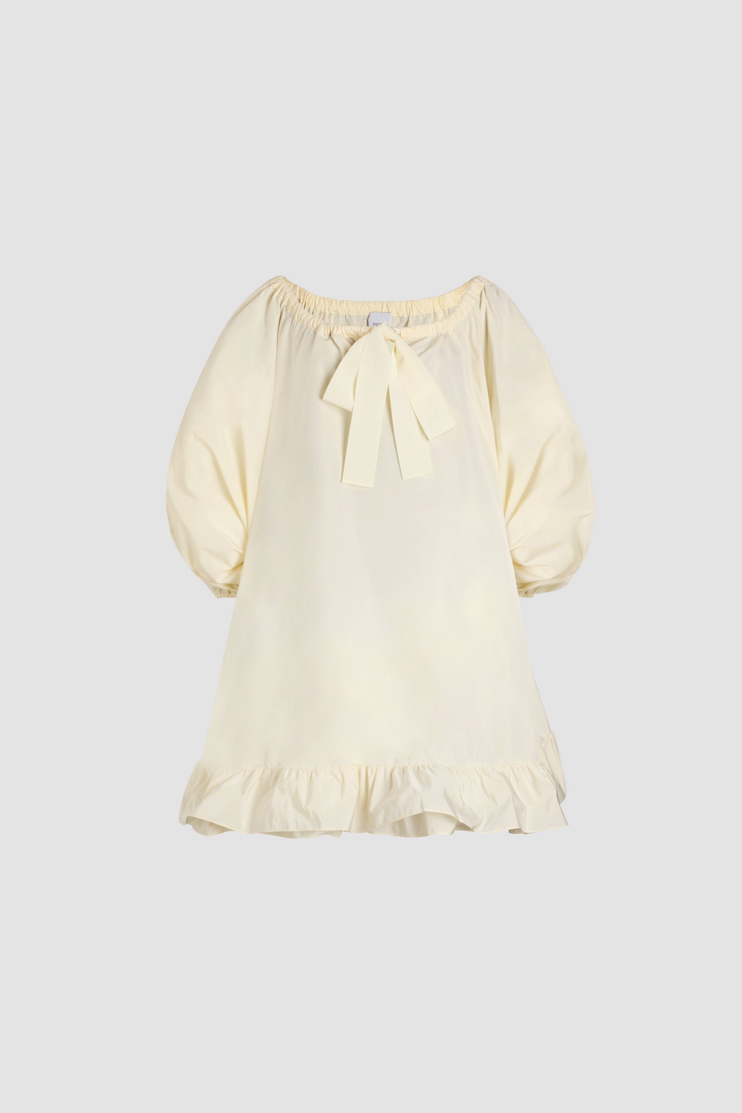 Patou DR108 robe faille recyclée volants ivoire