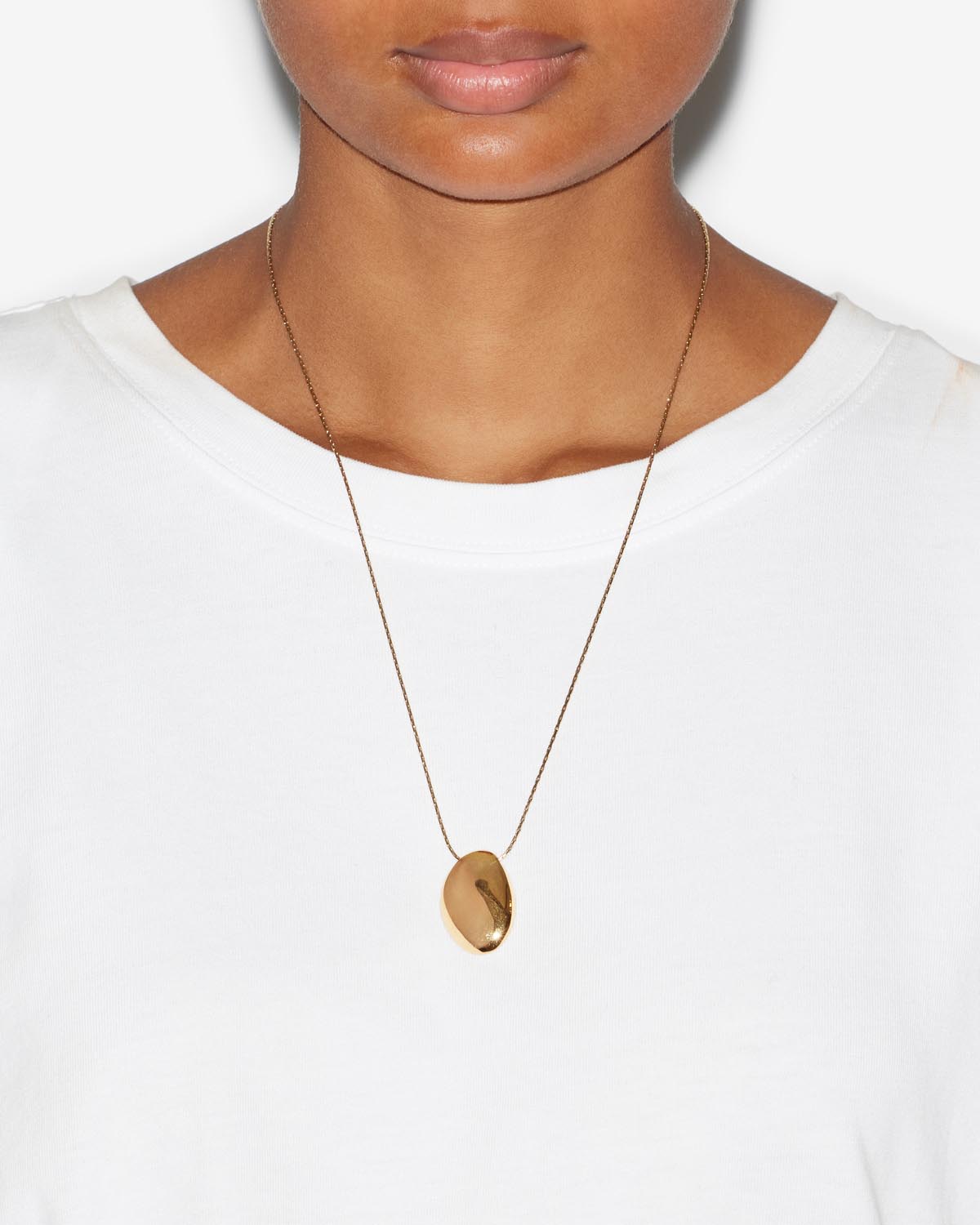 Isabel Marant Shiny Day CO0099FA collier dore 54,5 cm