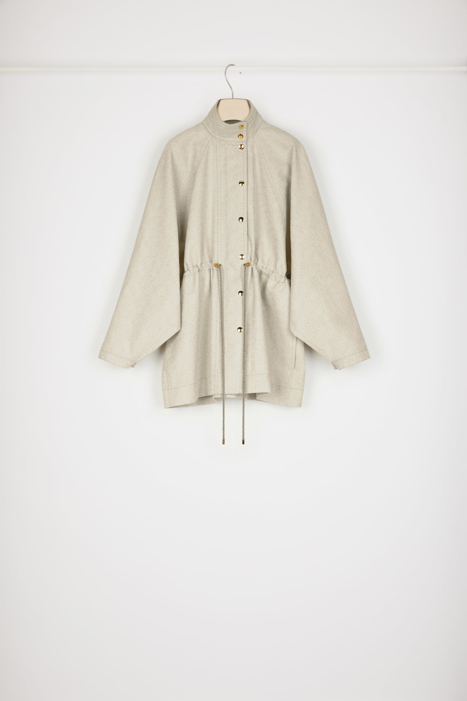 Patou Coats parka OU01801335100 jacquard medallion coton