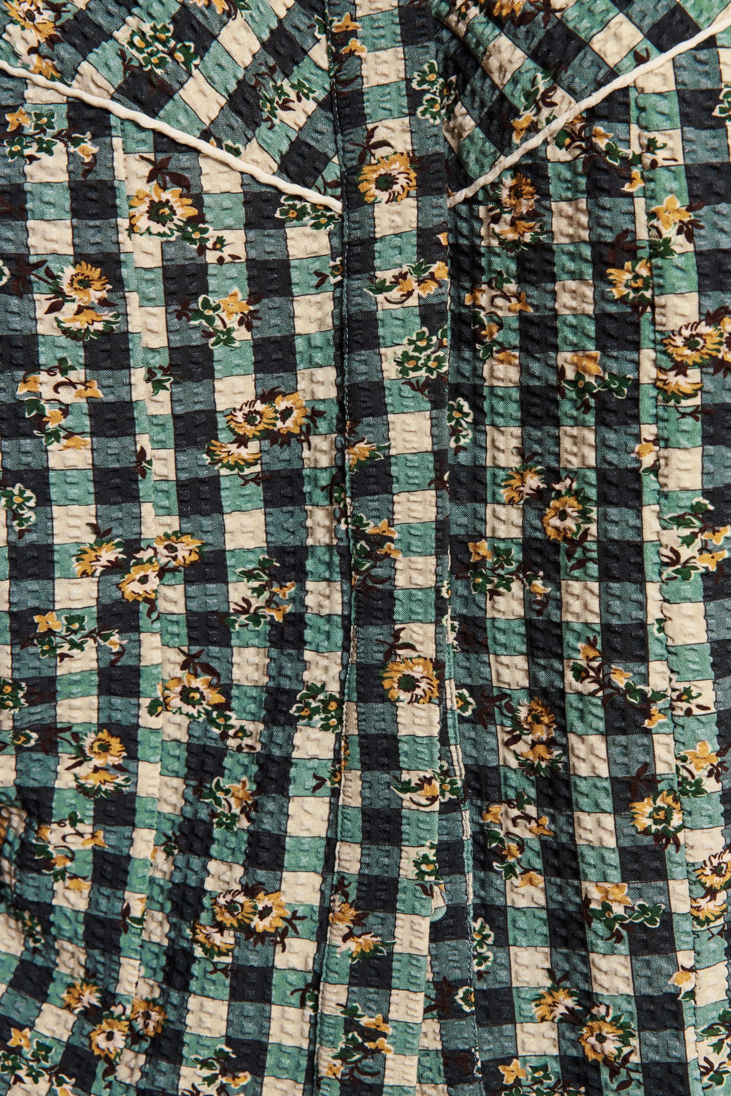 Alemais Outrider Seersucker chemise coton taille 10