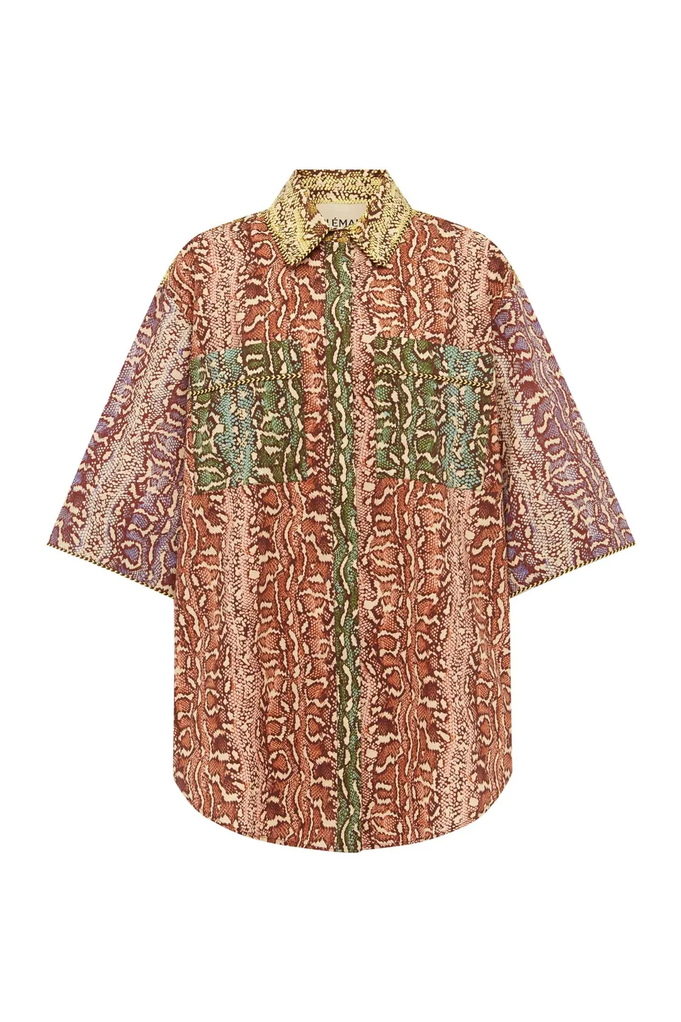 Alemäis Shirts Varna Shirt chemise coton bio imprimé animal