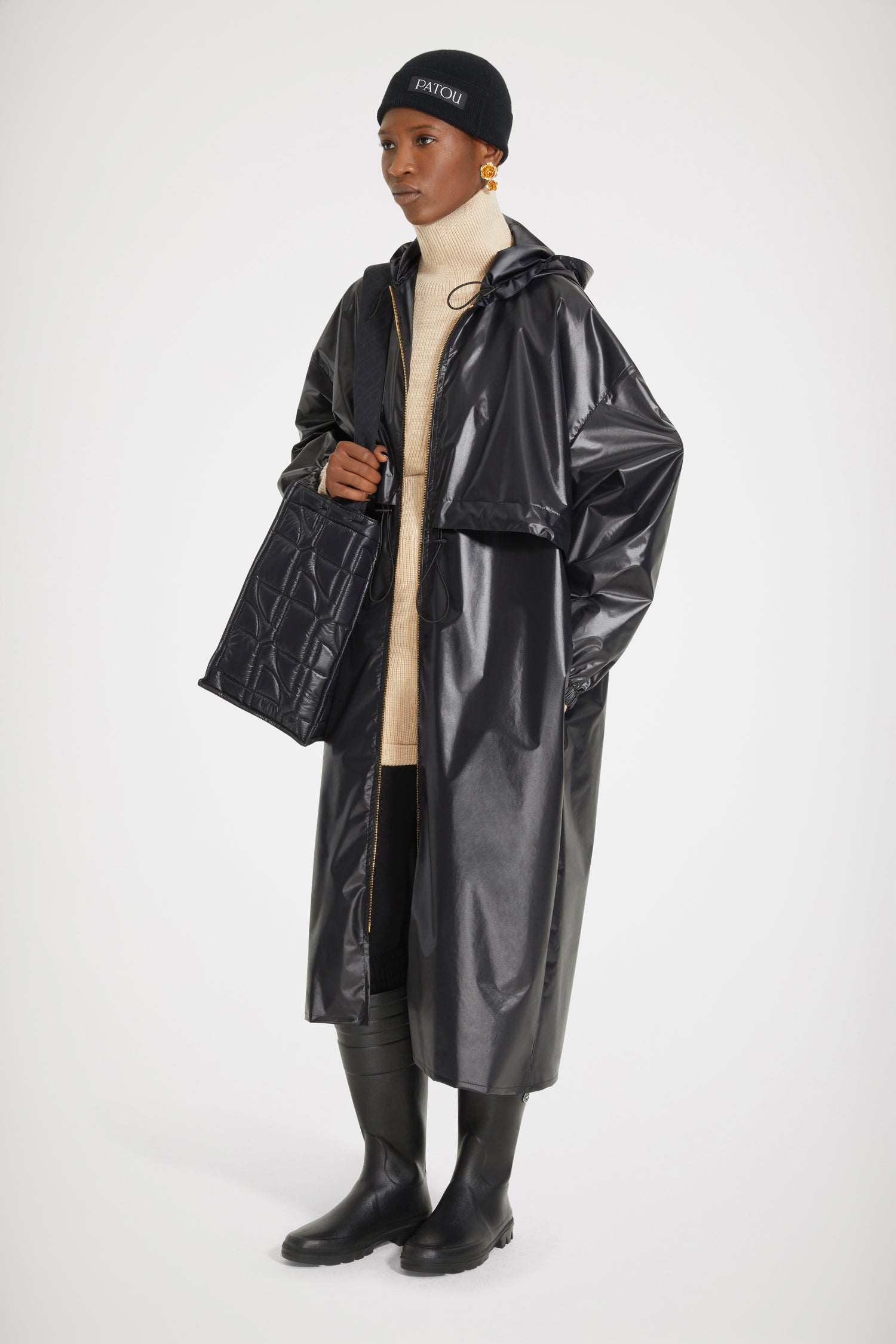 Patou Coats H22OU0130130999B imperméable noir XS-XL