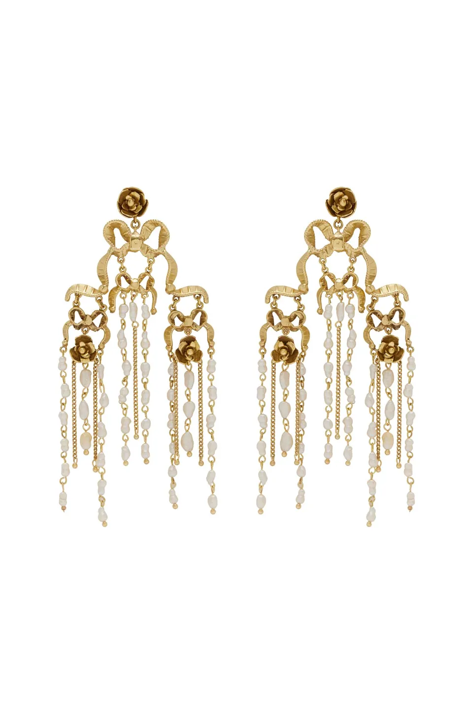 Alemäis Django Bow Pearl boucles dorées perles
