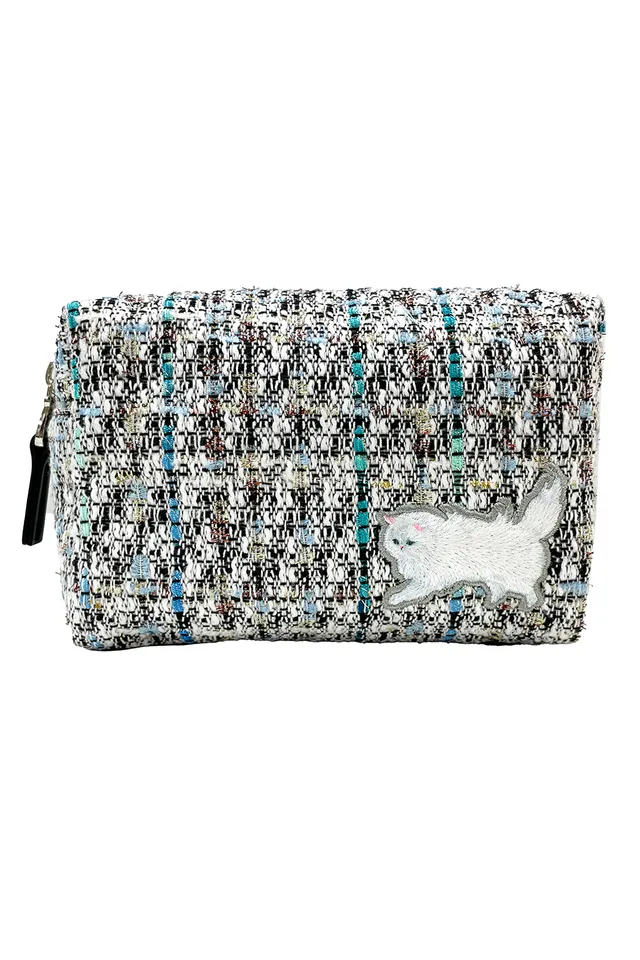 Paul & Joe Gipsy pochette tweed noire 16 cm