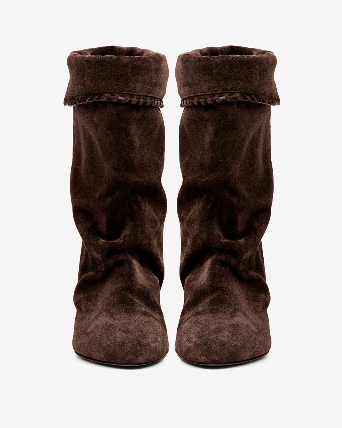 Isabel Marant Dalby bottes cuir chocolat talon 5,5 cm