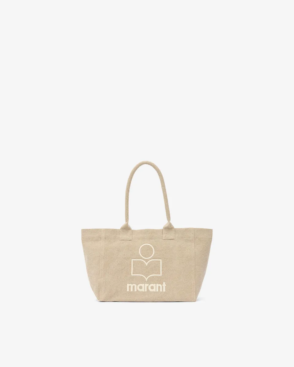 Isabel Marant Yenky Zipped cabas beige toile 34 cm