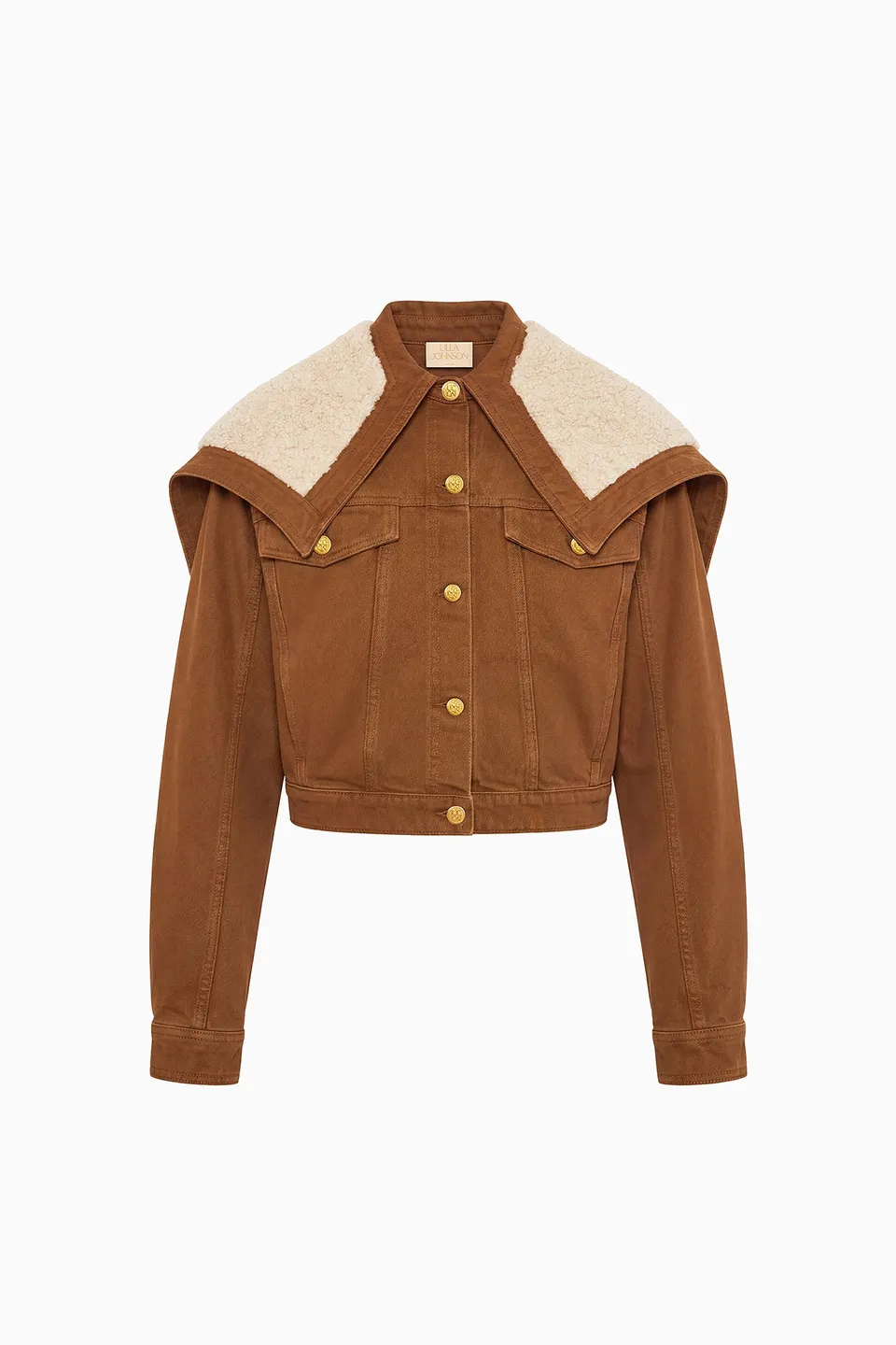 Ulla Johnson Sybil veste jean umber coton capuche