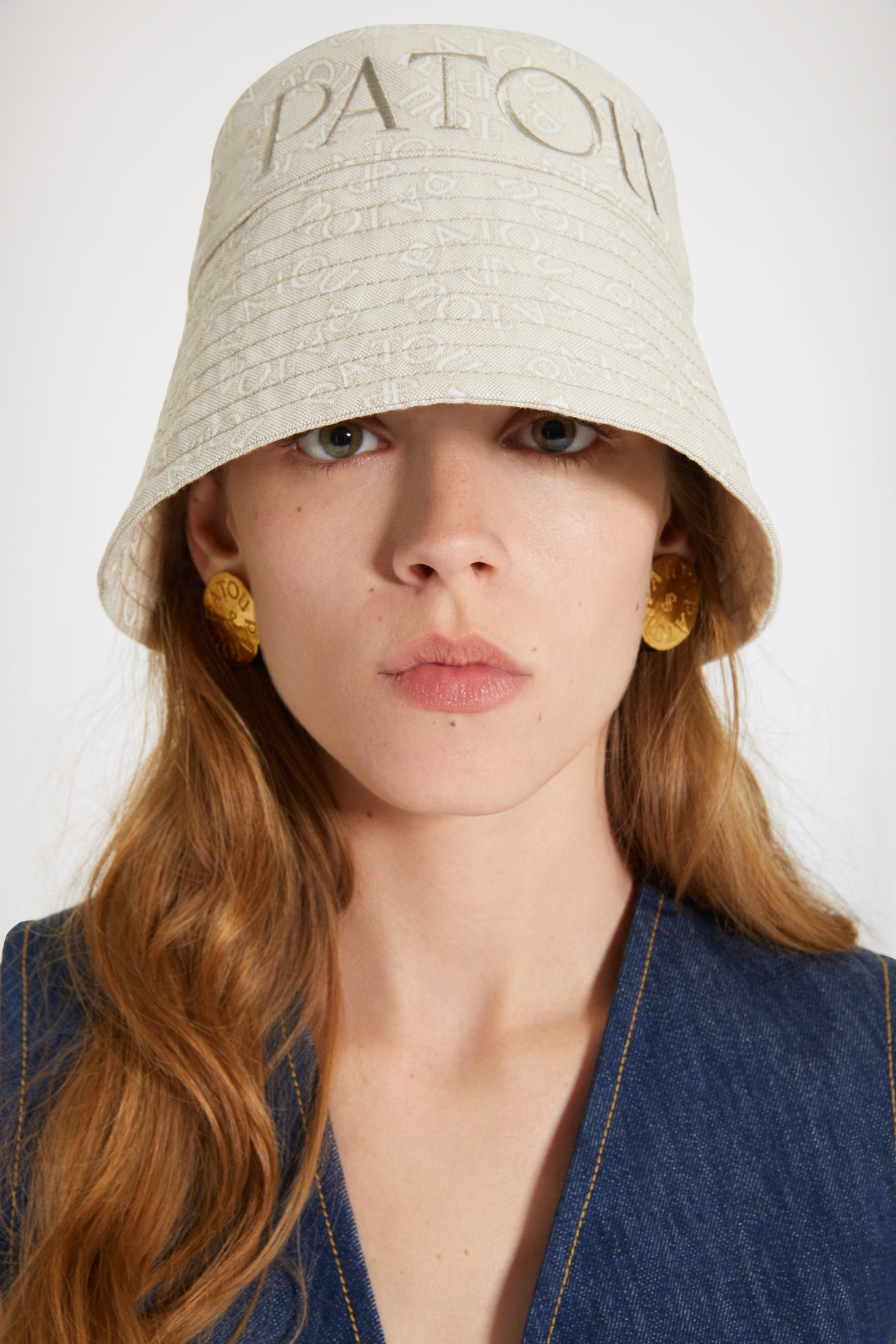 Patou bob jacquard coton bio motif Medallion