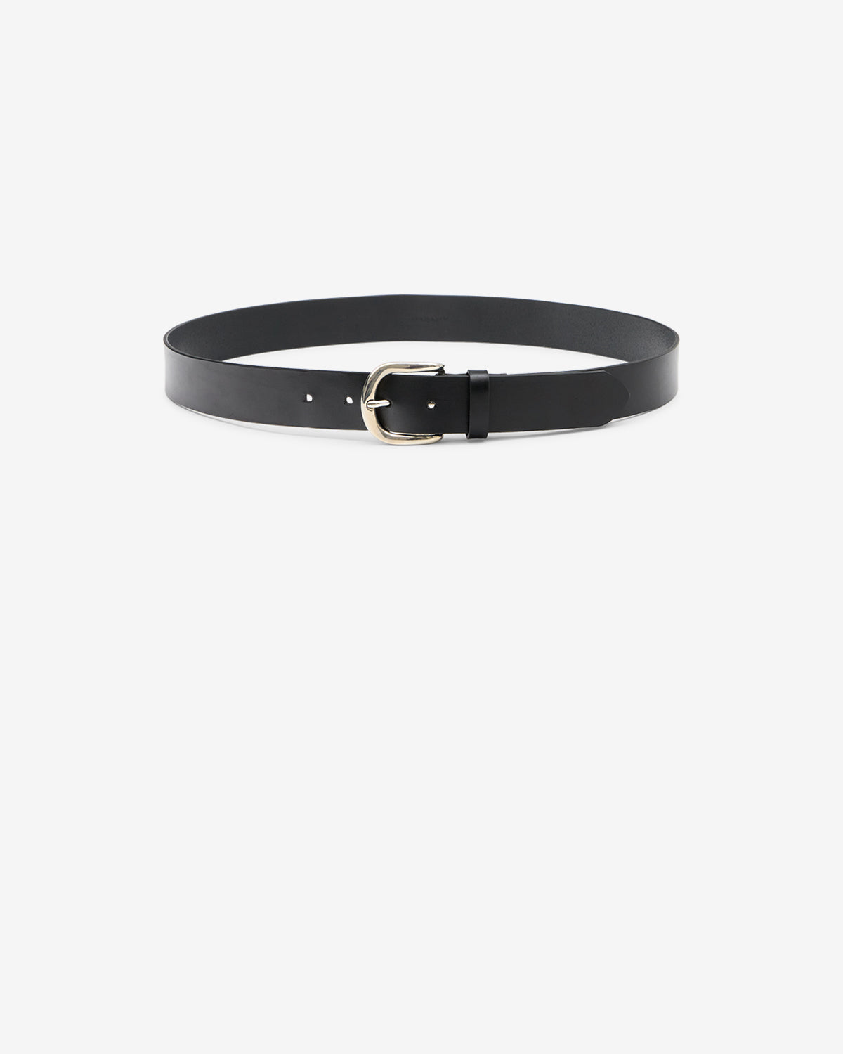 Isabel Marant Zaph ceinture cuir noir-argenté boucle