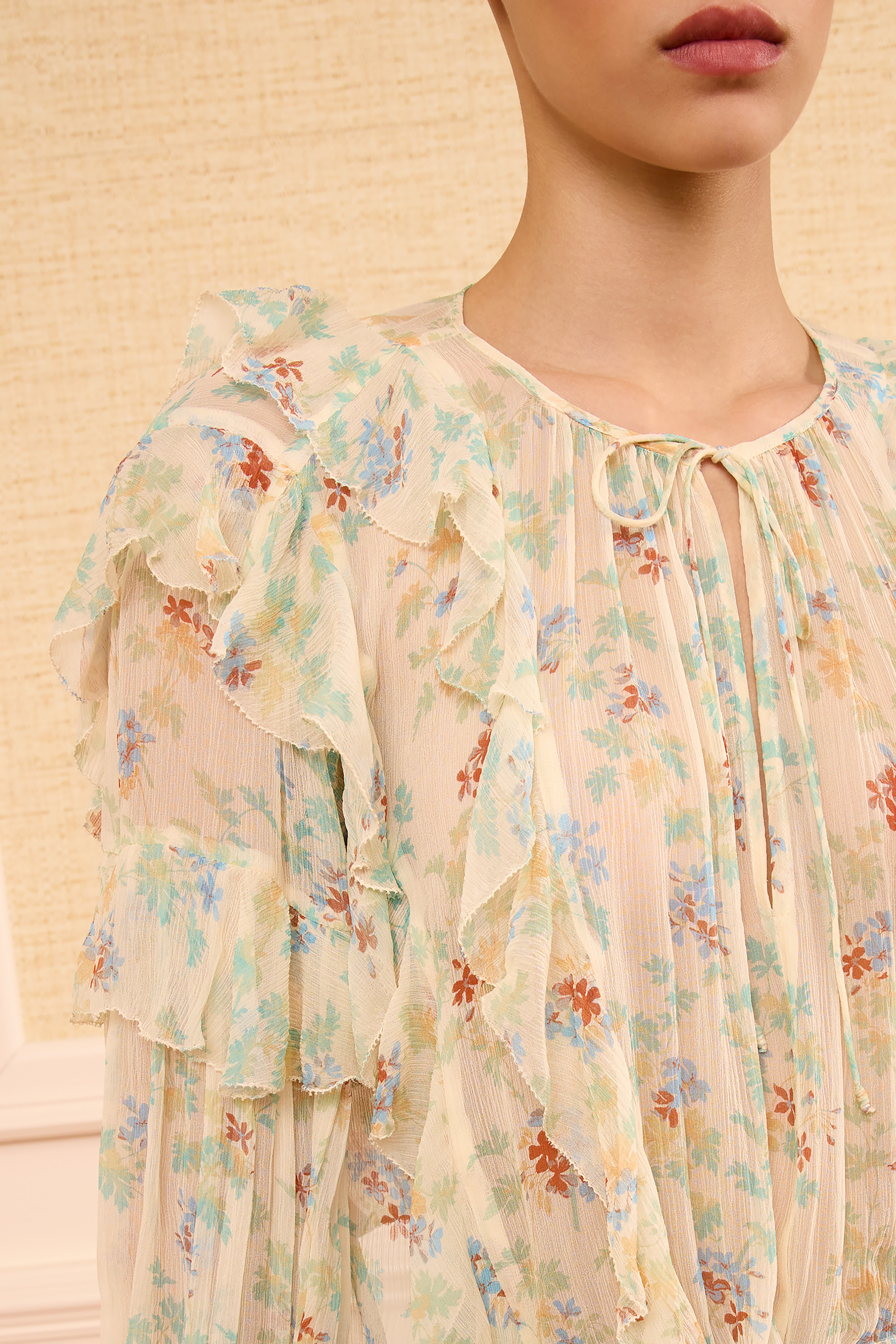 Ulla Johnson Delfina chemisier soie Moon Petal