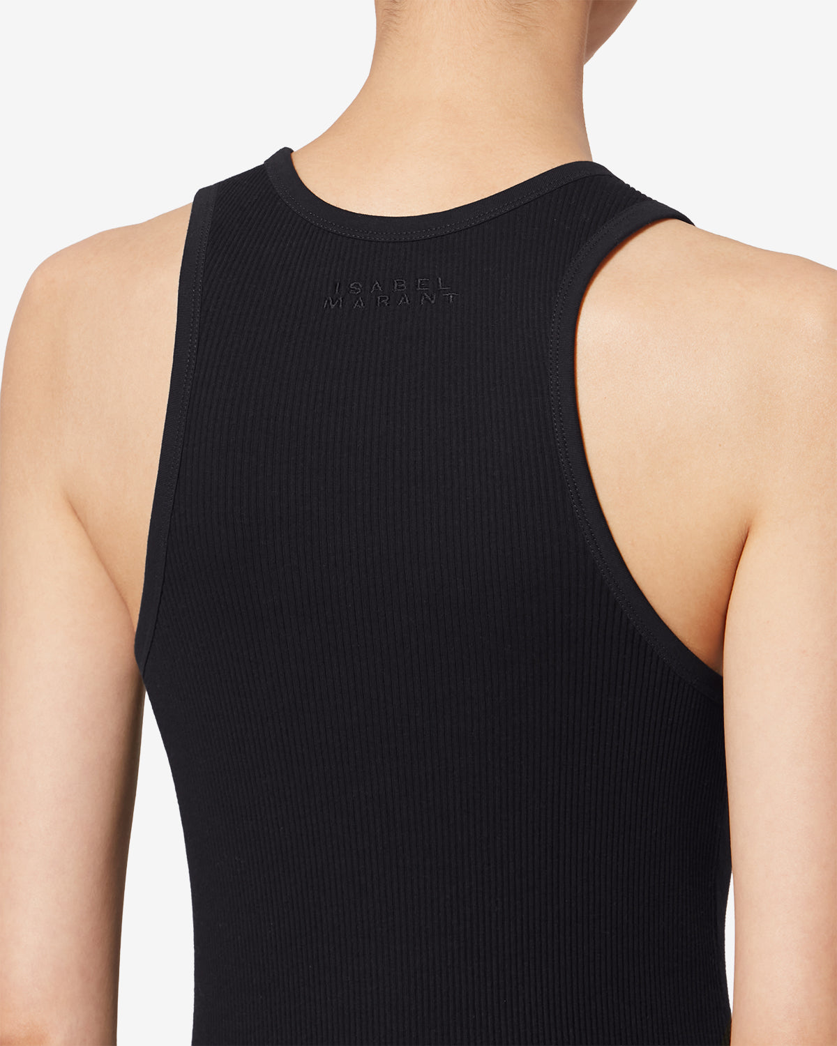 Isabel Marant Thea débardeur coton noir ajusté