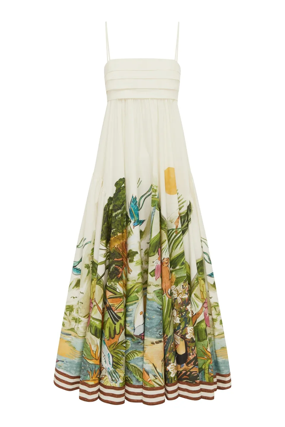 Alemäis Toucan Tango robe midi 6 coton bio imprimé