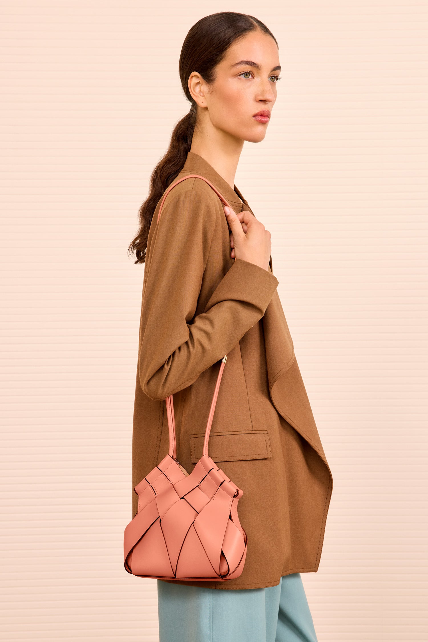 Ulla Johnson Charlotte sac bandoulière rose cuir