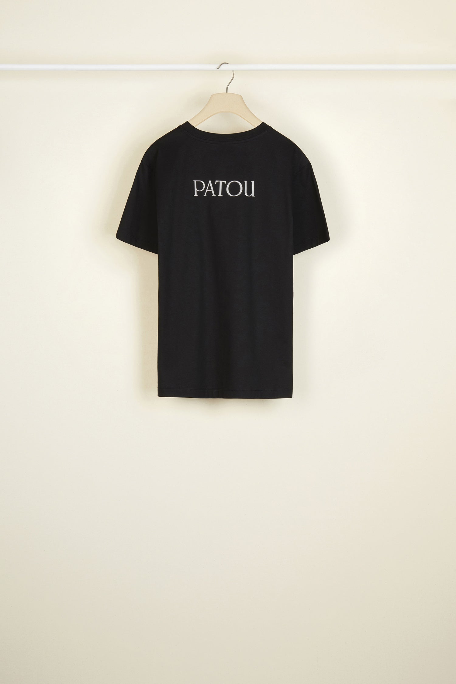 Patou T-Shirts tee coton bio noir XS-XL col rond