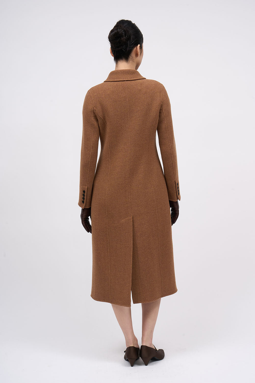Paul & Joe Trieste manteau long double face anthracite midi