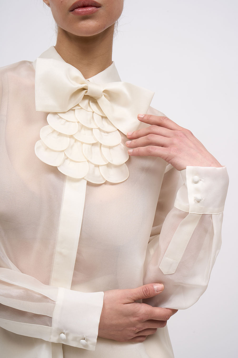 Paul & Joe Judith chemise organza soie transparente