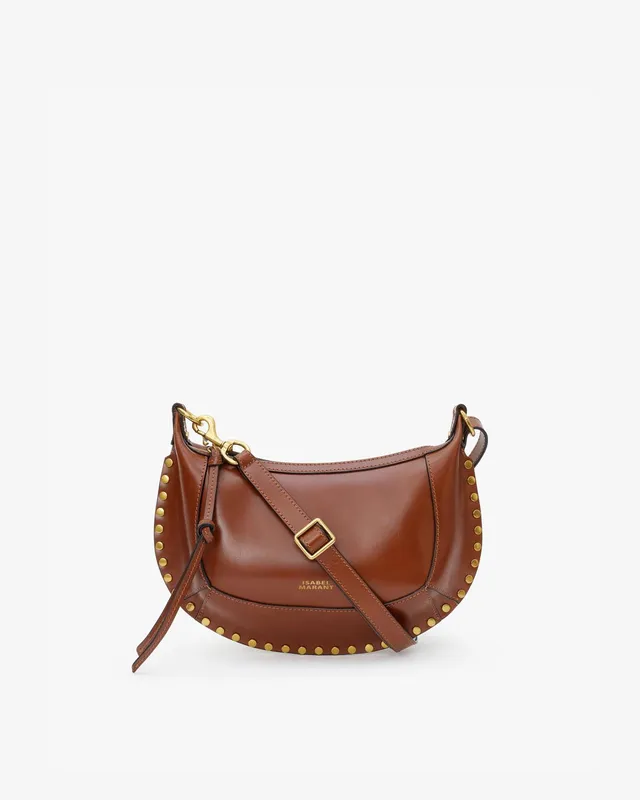 Isabel Marant Oskan Moon sac cuir cognac clouté