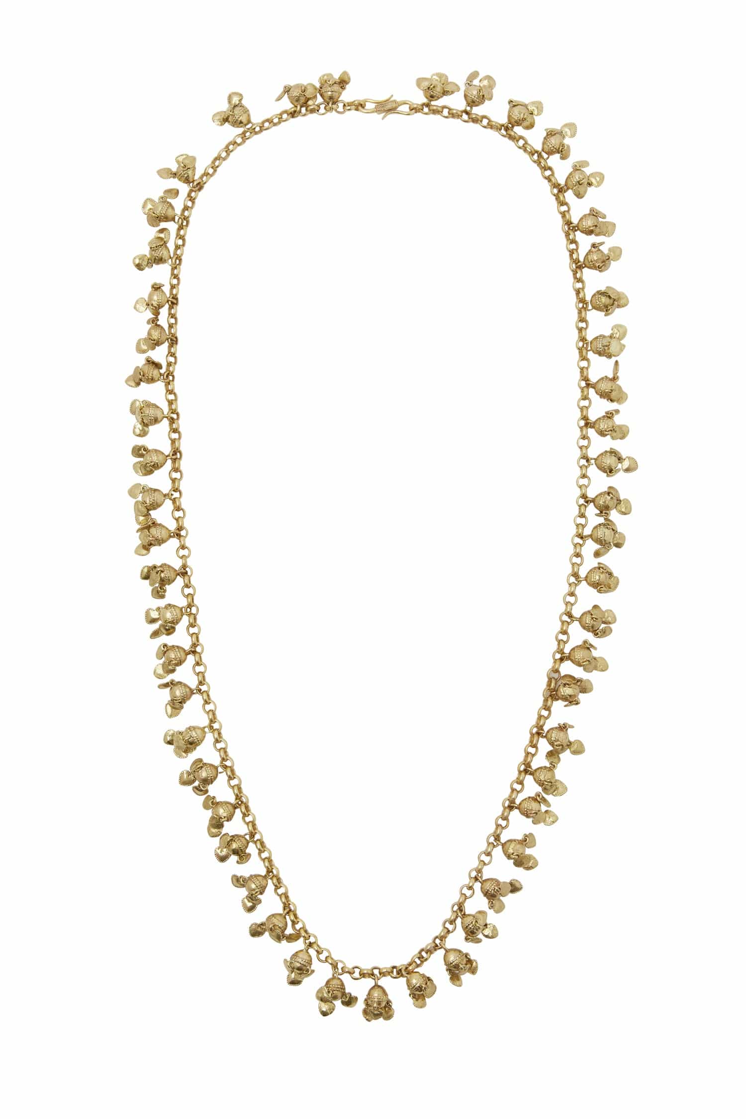 Alemäis Le Jardin Heart collier long cœur laiton