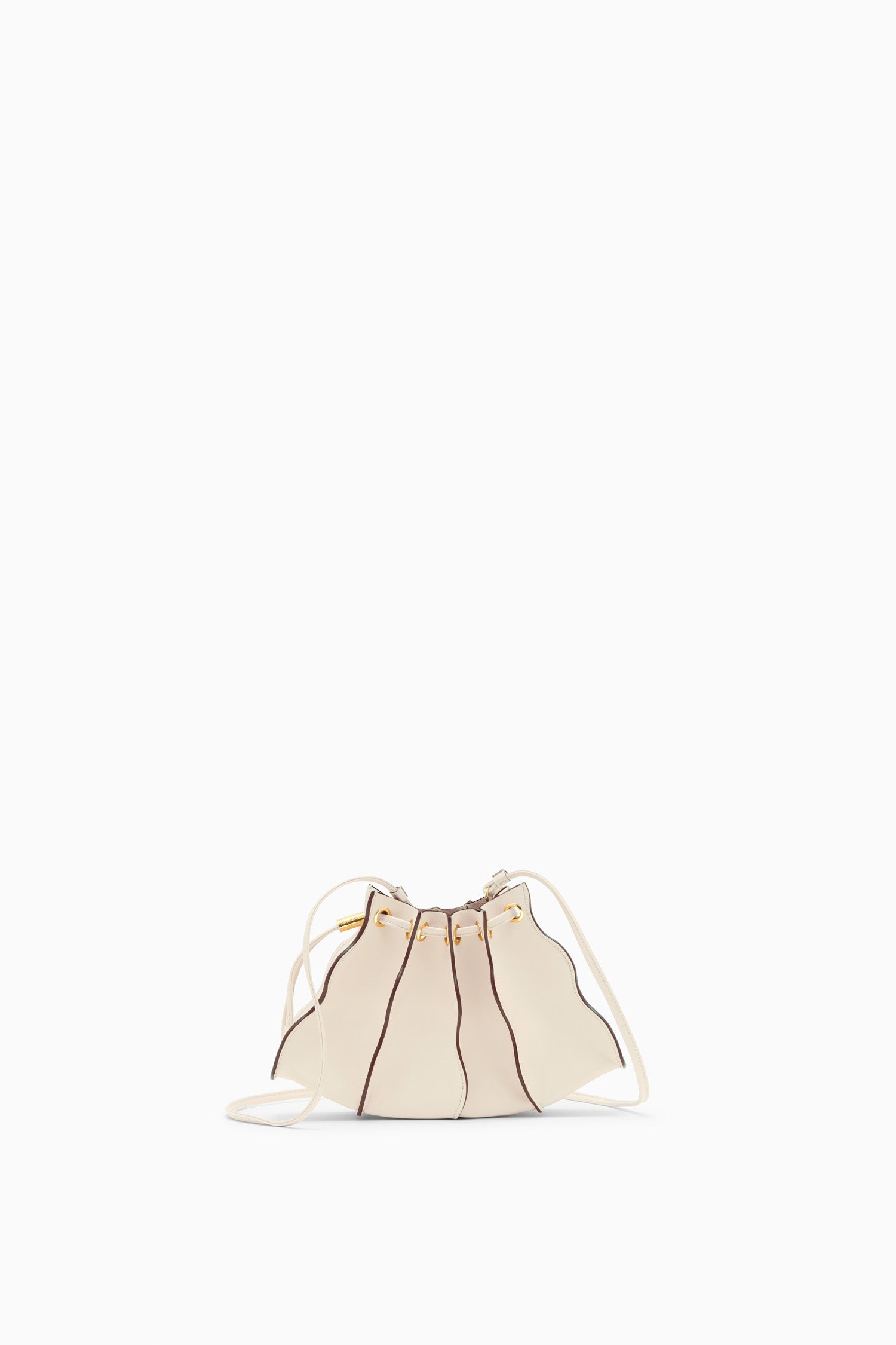 Ulla Johnson Adria sac bandoulière cuir blanc cowrie