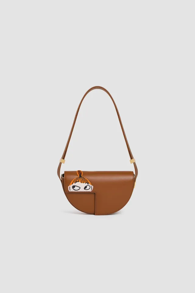 Patou Petit Patou Moomin sac cuir marron Little My Cinnamon