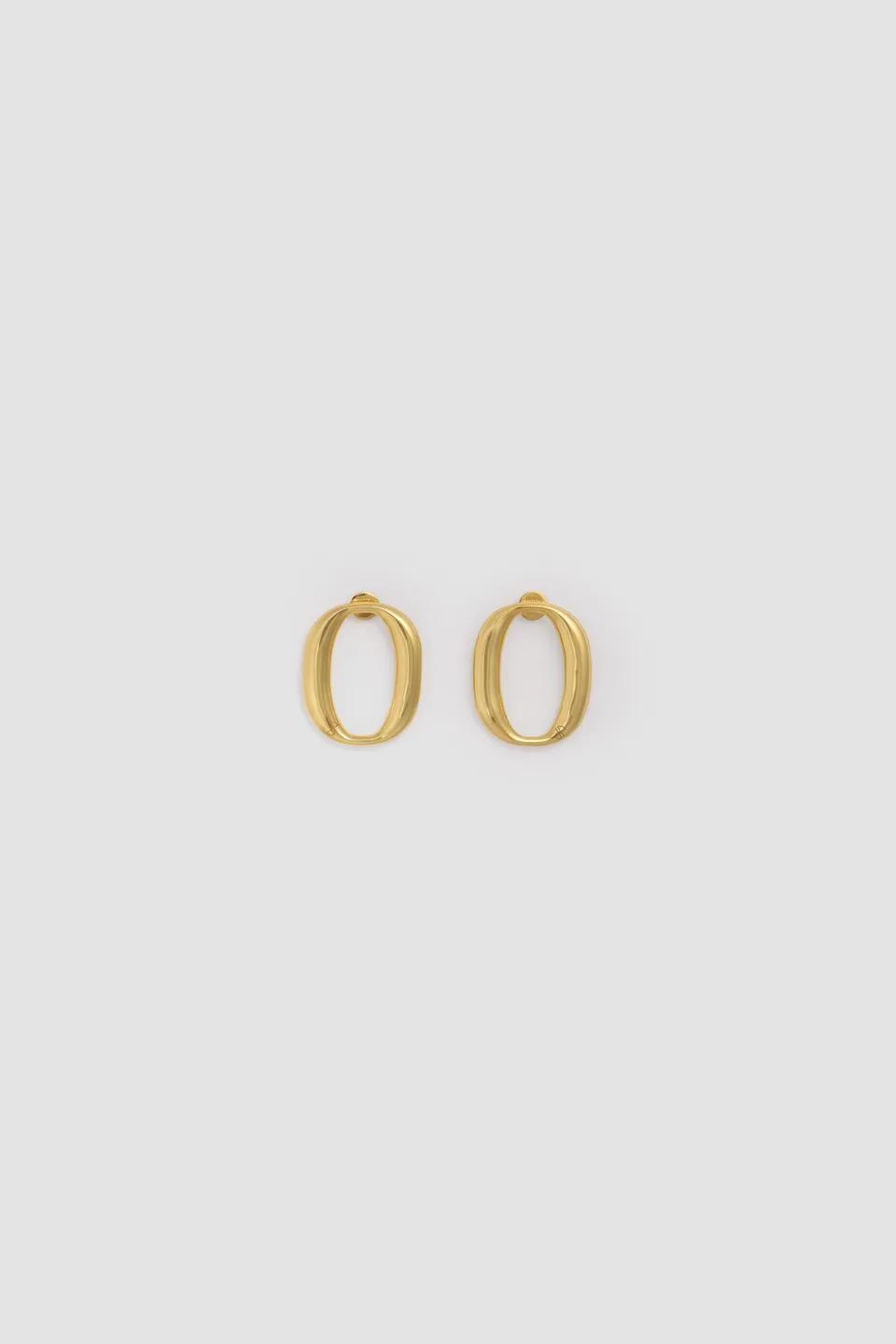 Patou JW169 boucles oreilles laiton Doré TU ovale