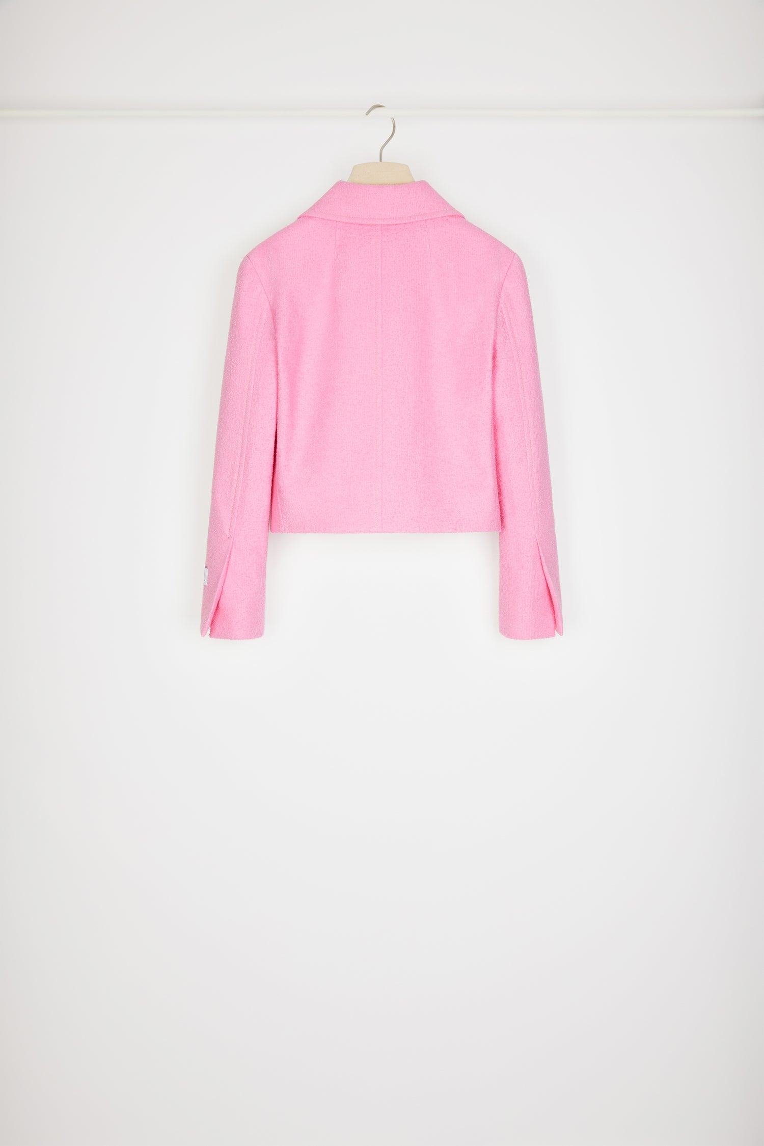 Patou JA031 veste tweed coton Begonia Pink courte