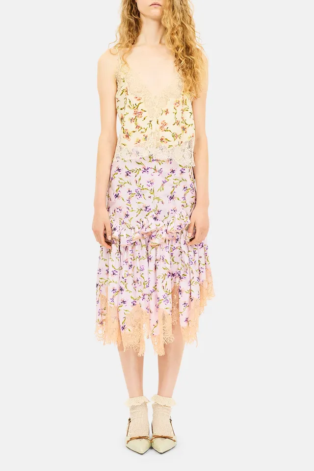 Ulla Johnson Isolina SP270320 jupe midi Heliotrope