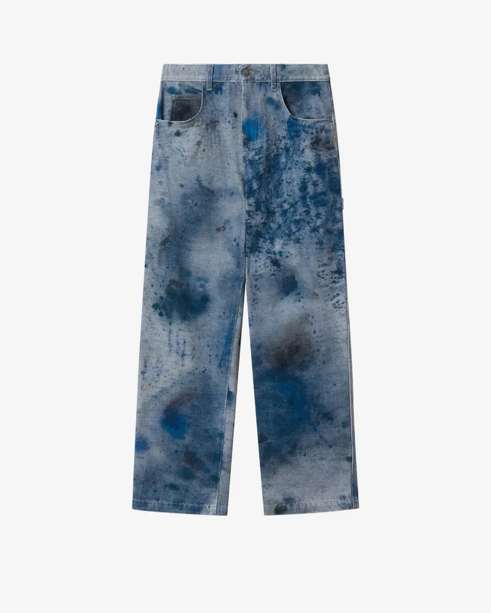 Isabel Marant Pablo PA0194HE jean loose bleu indigo tie dye