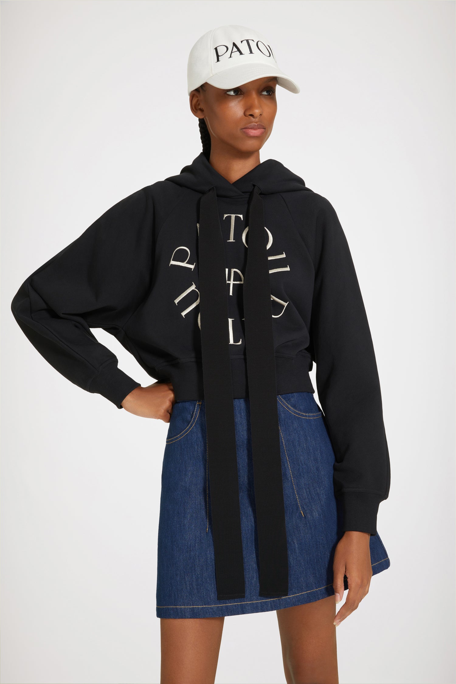 Patou Sweat P23JE0699985999B Noir Coton Bio