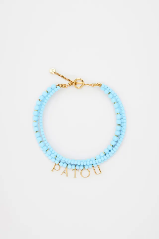 Patou Jewellery JW1011004627B Collier Perles Bleu Lapis