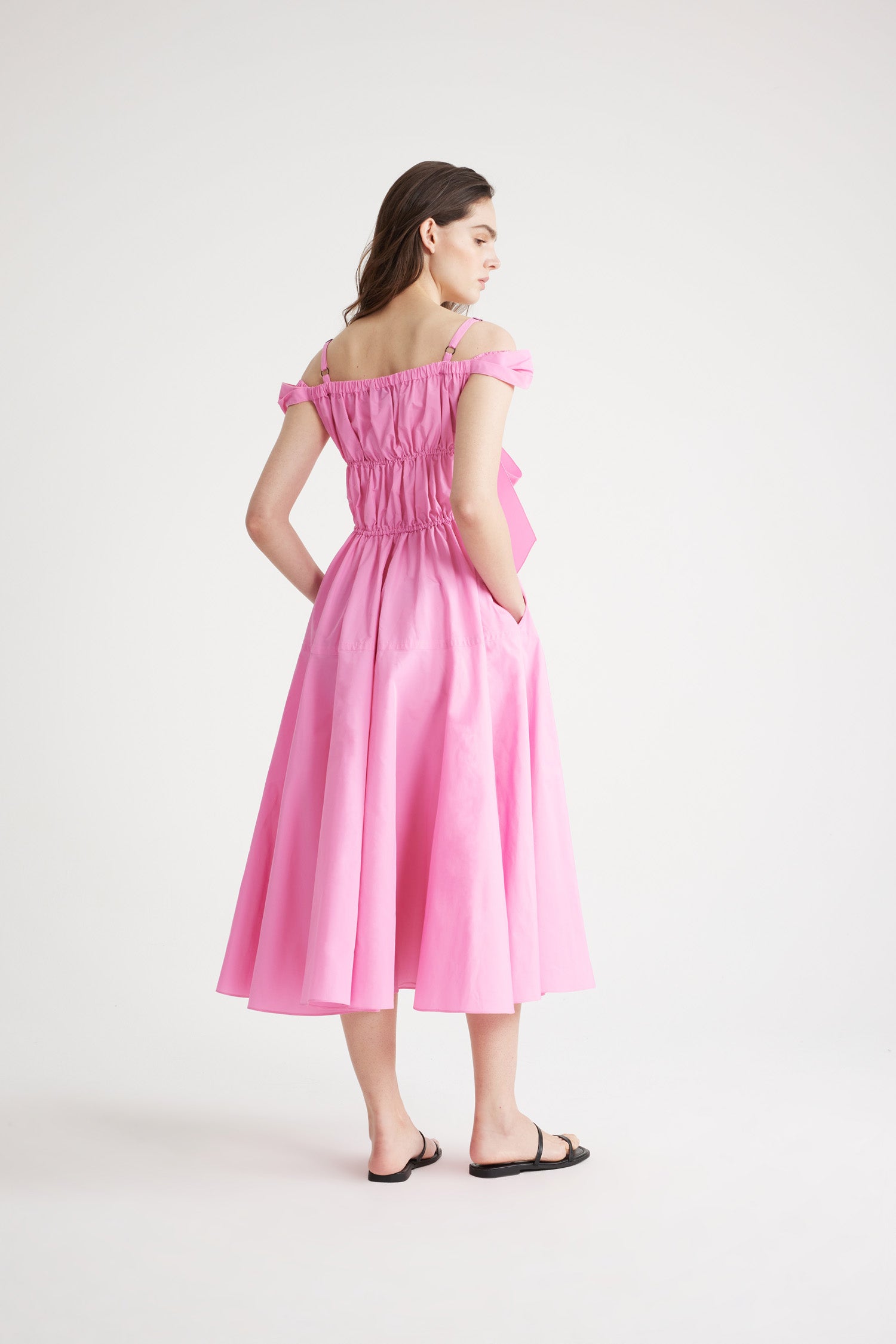 Patou P24DR1330011455P robe midi faille rose