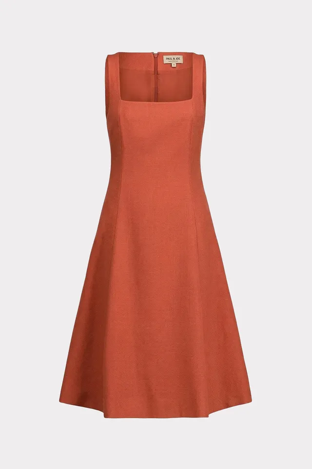 PAUL & JOE OLYANNA Robe cintrée laine vierge soie rose?