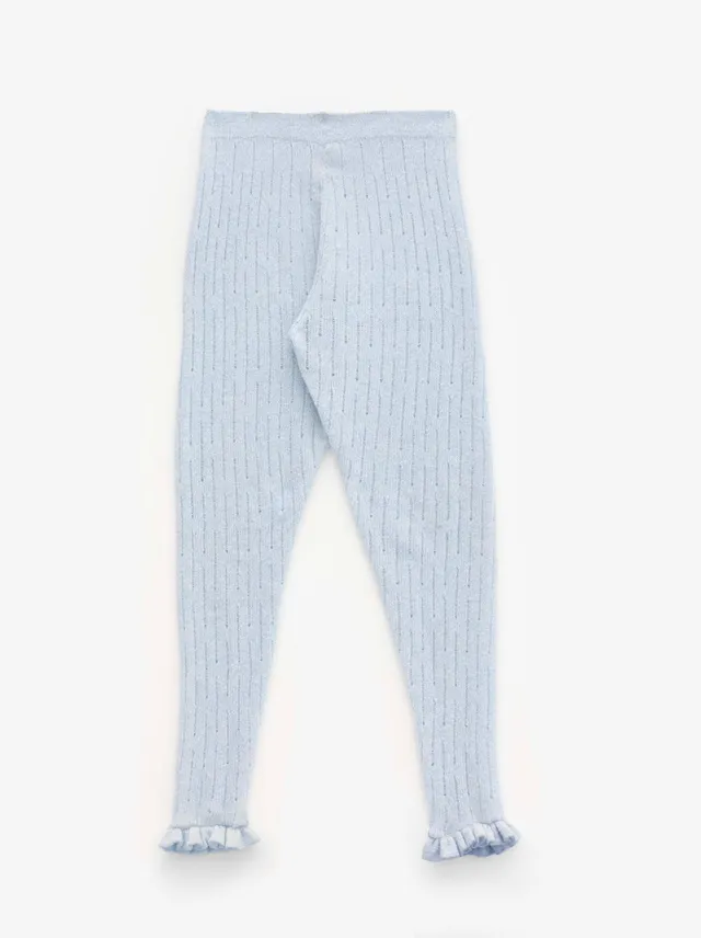 Ester Manas Open-Knit Wool Leggings pantalon laine