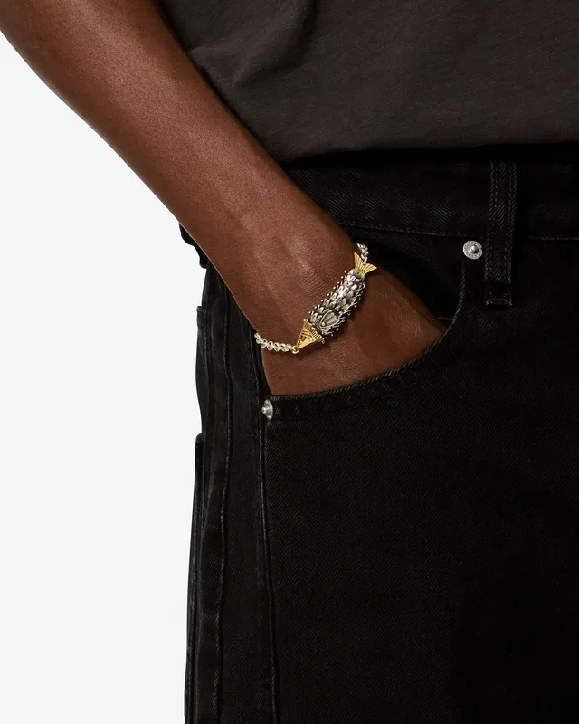 Isabel Marant Bijoux River BR0184HA bracelet argenté-doré T1