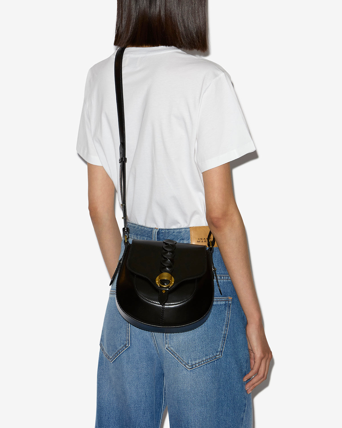 Isabel Marant Altay Small sac cuir bandoulière noir
