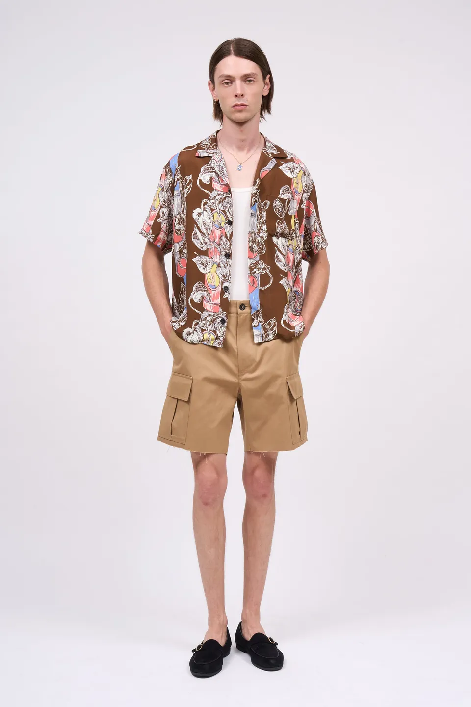 Paul & Joe Tony short coton canva camel loose
