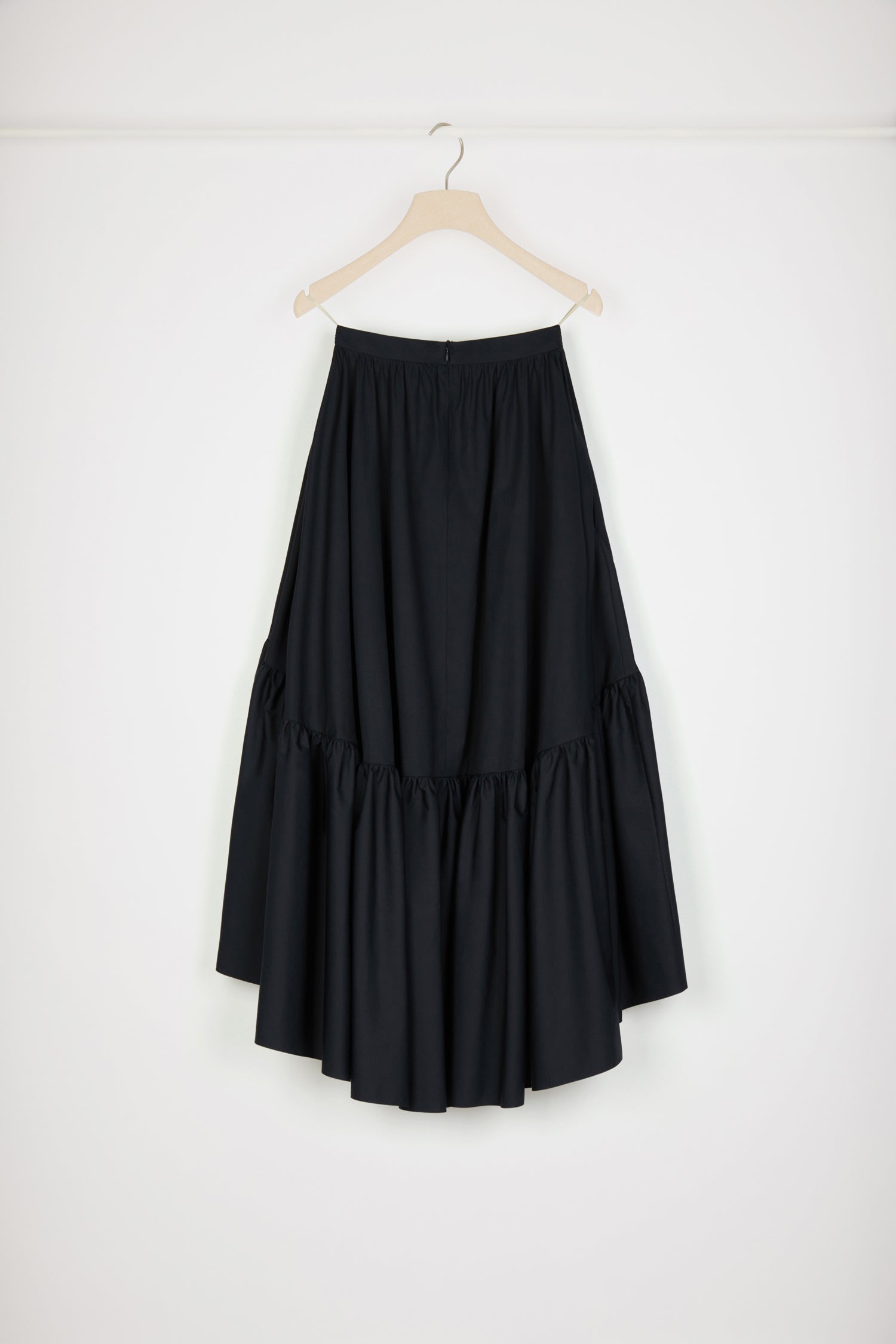 Patou P23SK038 jupe maxi coton bio noir 34-44