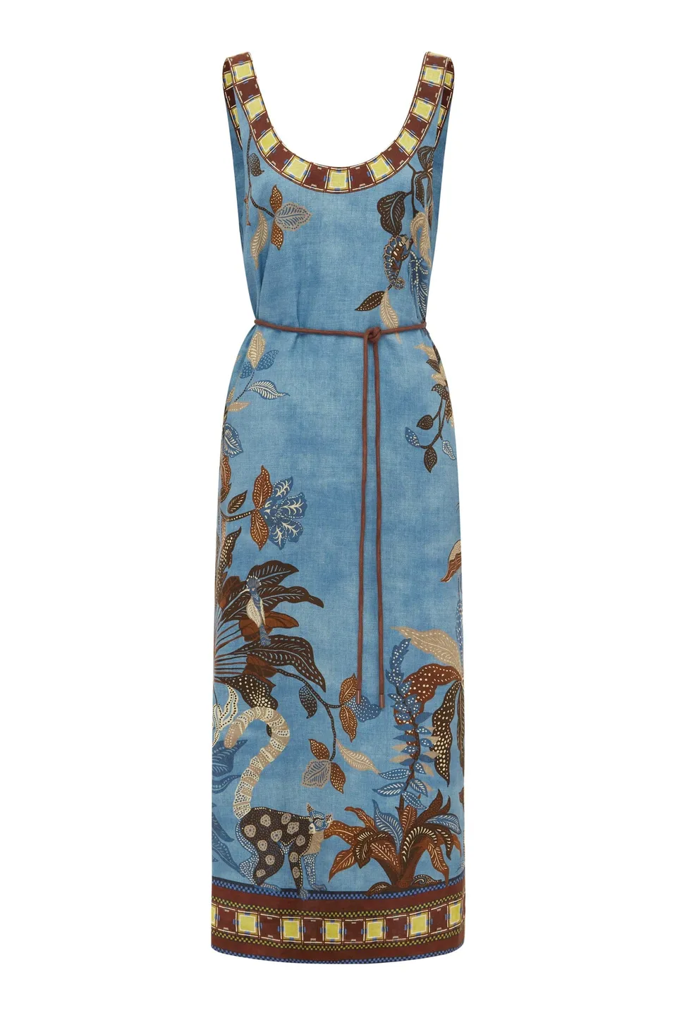 Alemäis Georgie robe midi sans manches lin