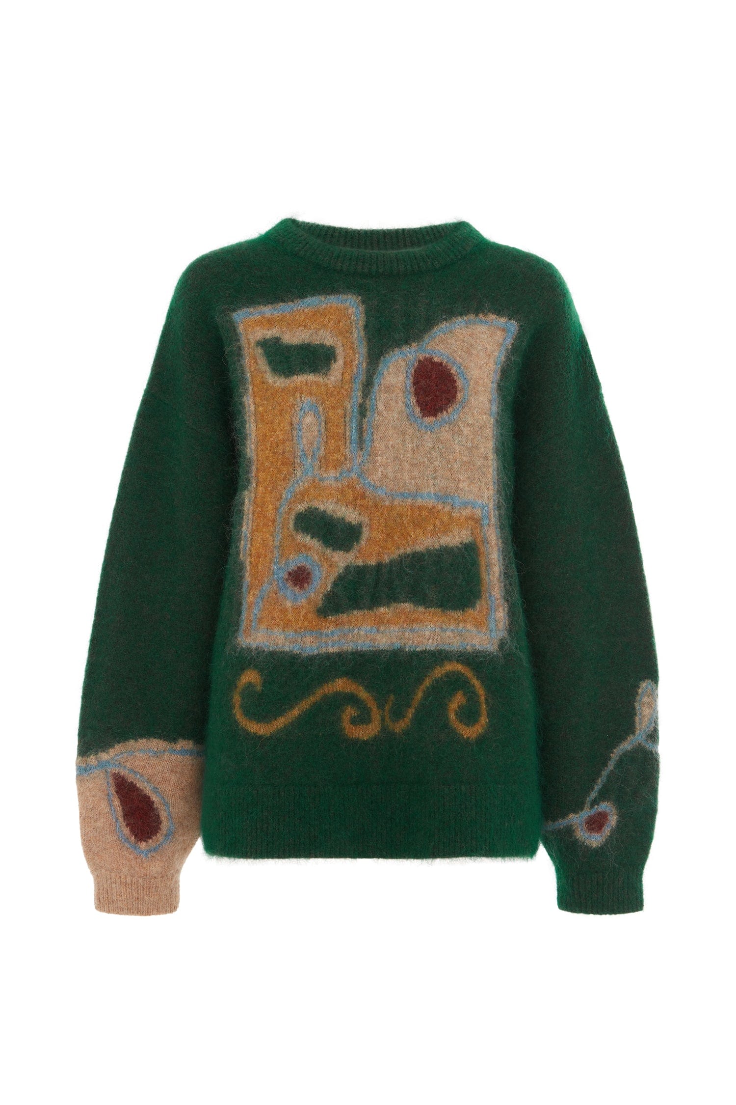 Alemaïs Velora Knit pull mohair col rond imprimé