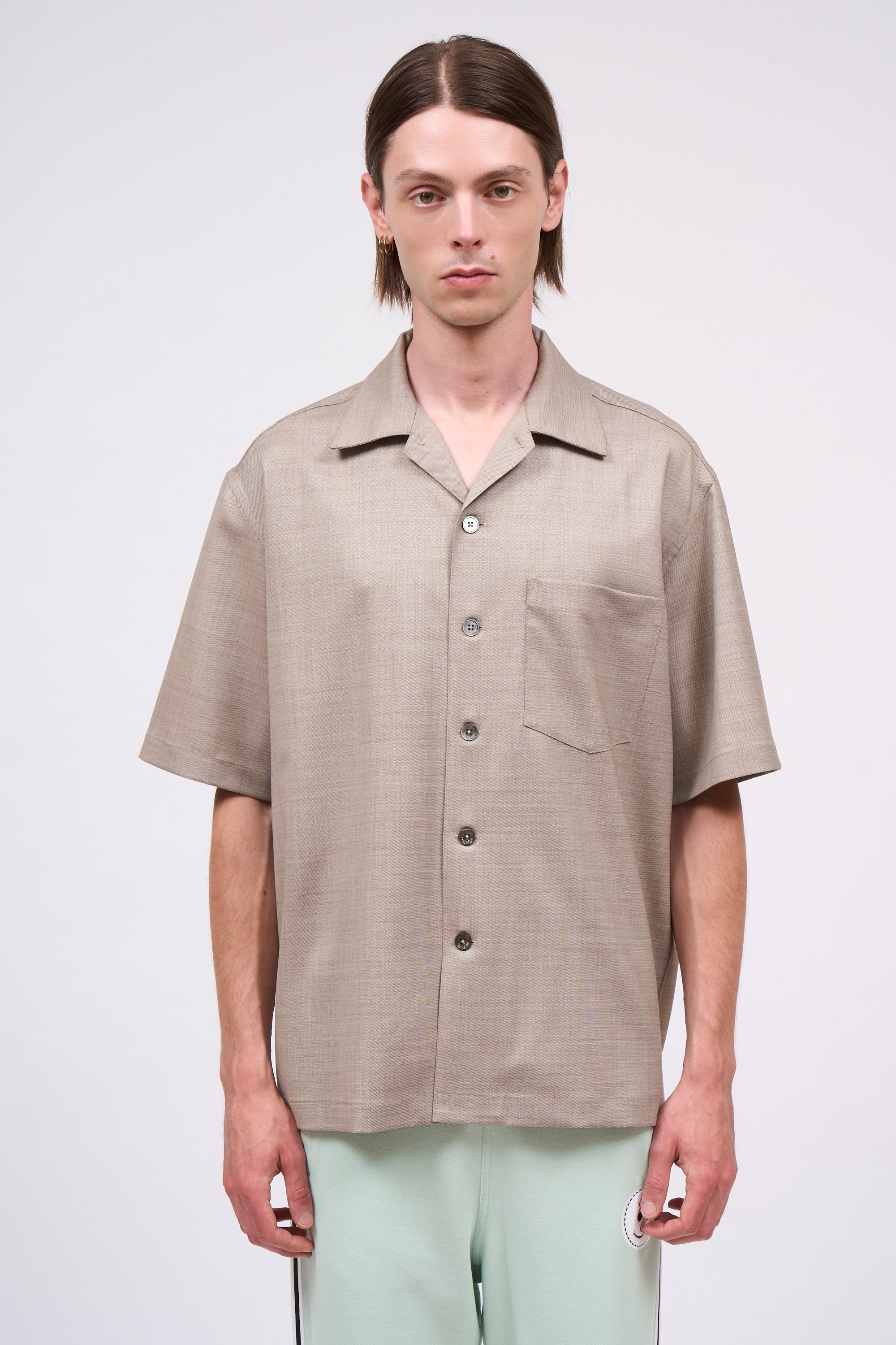 Paul & Joe Campbell Chemise laine vierge beige XS-XL