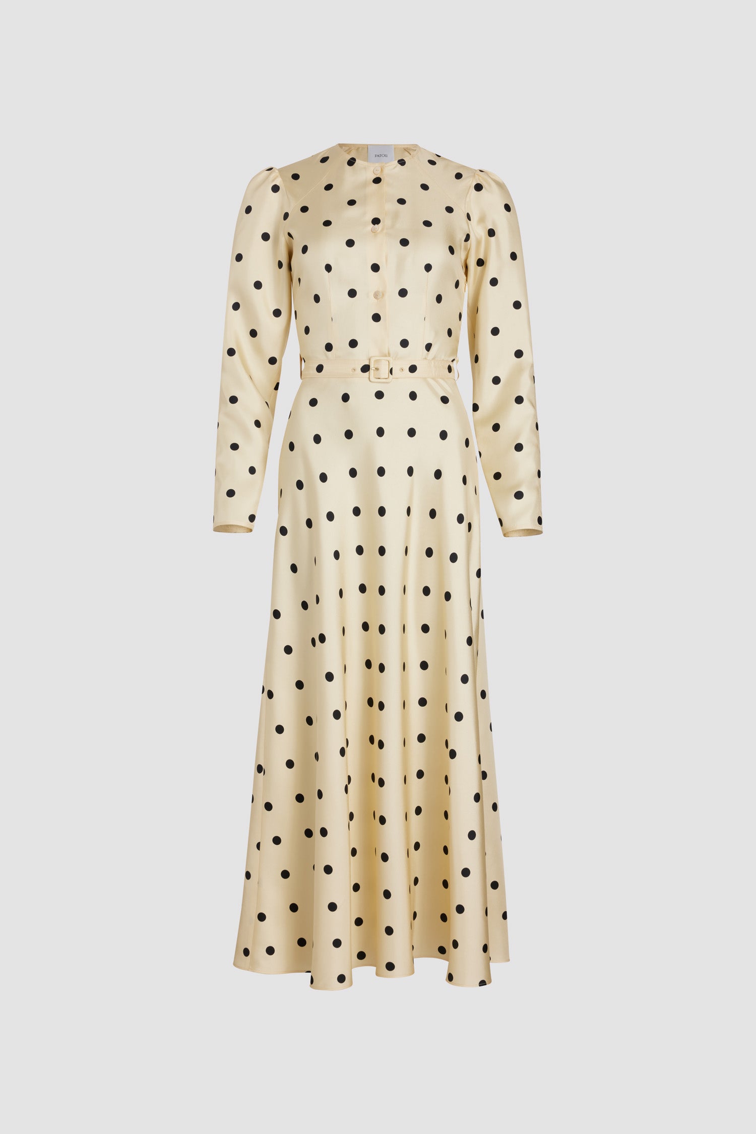 Patou DR147 robe maxi soie bio pois Angora Dots