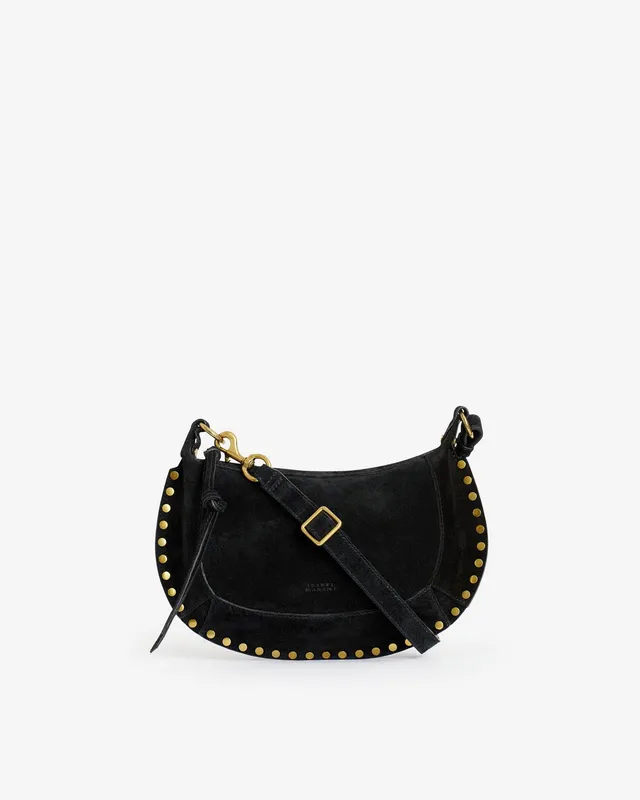 Isabel Marant Oskan Moon sac noir cuir velours