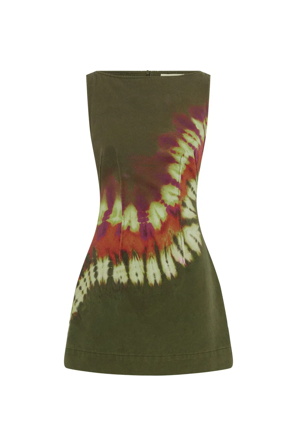 Alemaïs Marilyn Denim Mini Dress robe denim tie-dye
