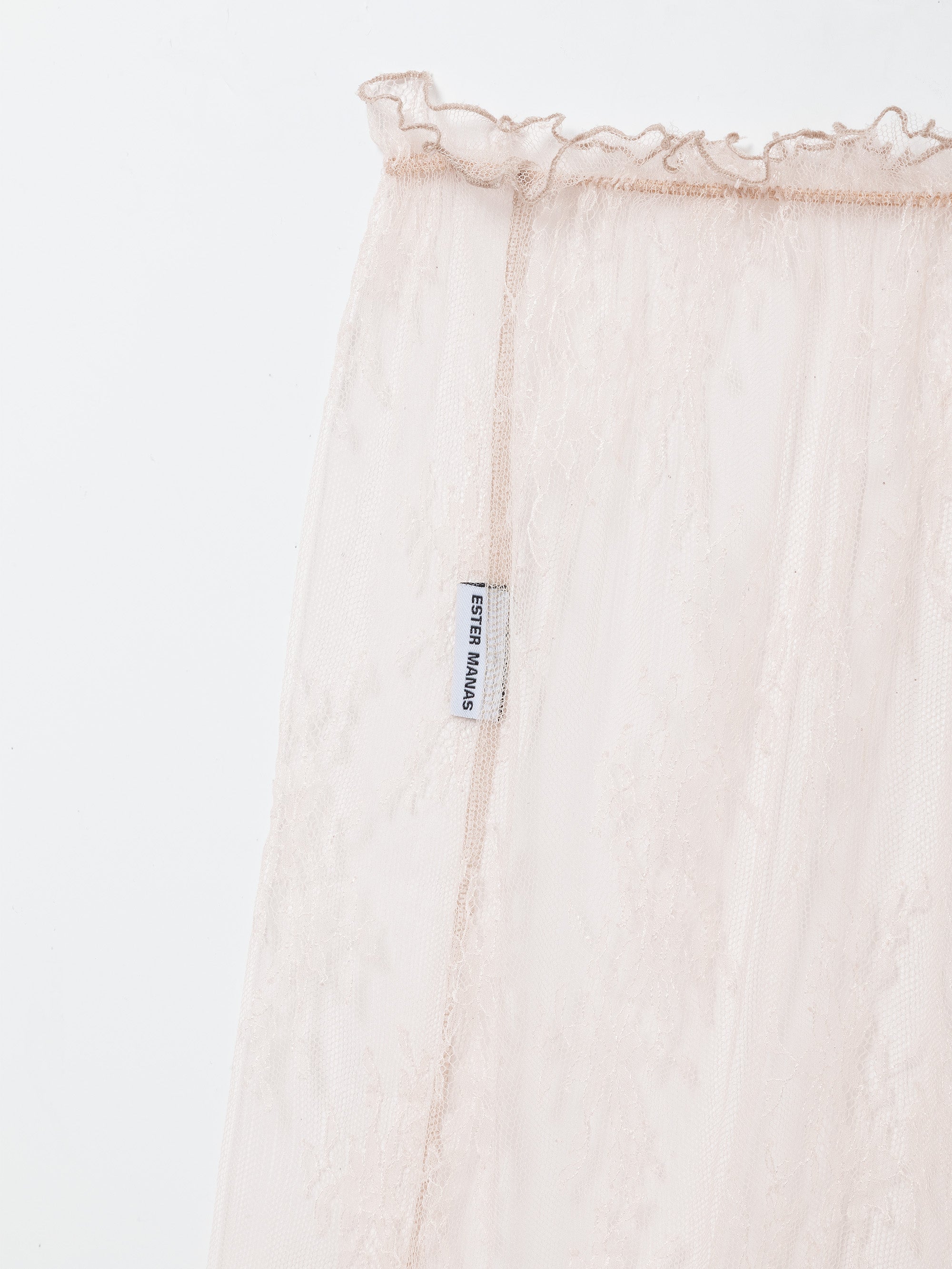 Ester Manas Skirts jupe dentelle Calais rose midi M/L